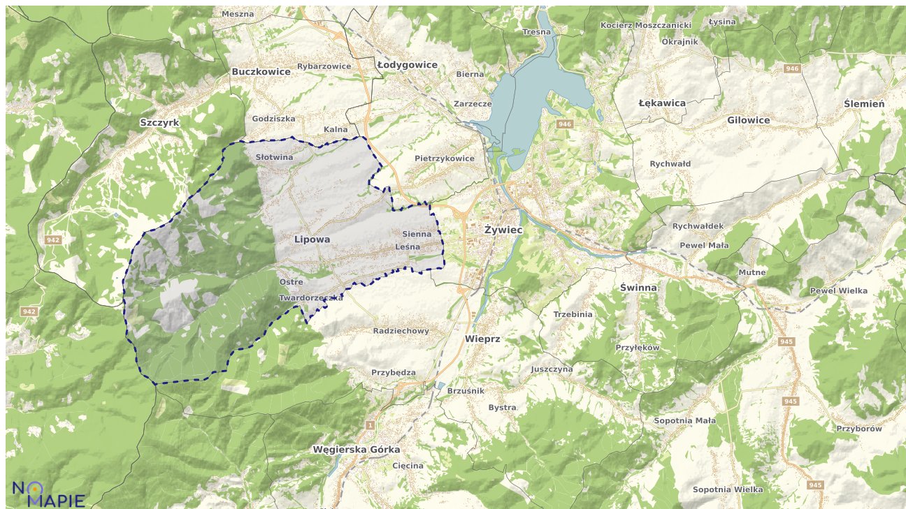 Mapa uzbrojenia terenu Lipowy